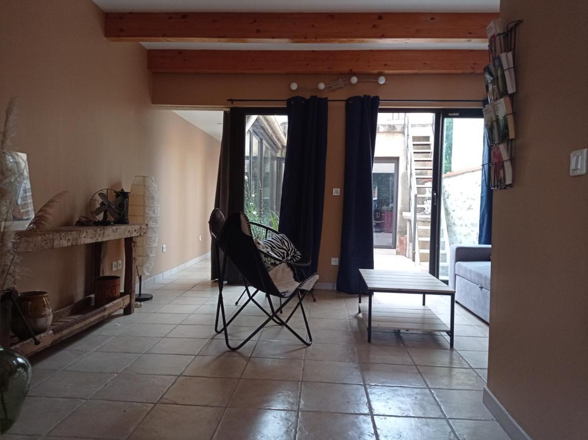 Maison De Charme Avec Patio Et Terrasse De Toit Estagel Extérieur photo